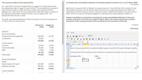 Consolidated Statement Of Financial Position Acca