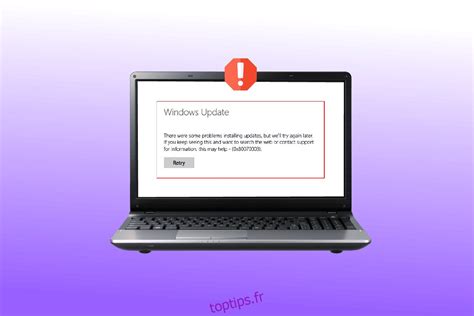 Fa Ons De Corriger L Erreur De Mise Jour Windows X