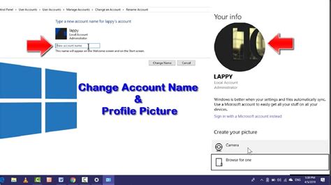 How To Change Profile Picture Username Of Windows Pc Or Laptop