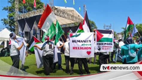 Sejumlah Mahasiswa Timur Tengah Ikut Aksi Bela Palestina Di Kampus Ums Solo