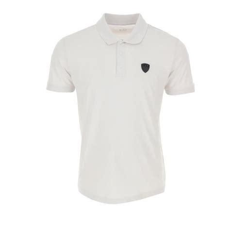 Polo Ea7 Emporio Armani Réf 3rpf40 Pjntz 1941 Couleur Blanc