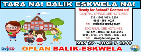 2022 Deped Oplan Balik Eskwela Obe Downloadable Collaterals