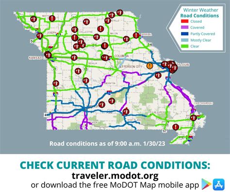 Modot On Twitter Road Conditions Are Slowly Improving Across The