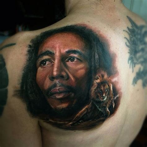 Bob Marley Back Tattoo | Best tattoo design ideas