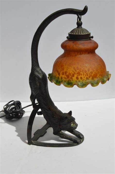 Stained Glass Cat Lamp Foter