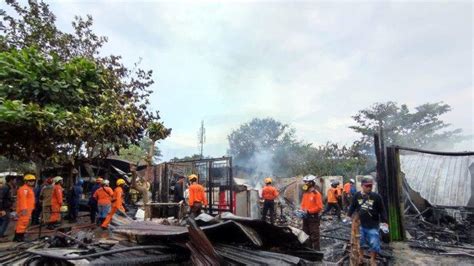 Breaking News Pasar Ngaliyan Semarang Terbakar Sore Ini Tribunjateng