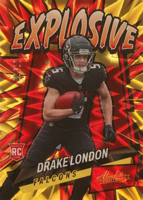 Drake London 2022 Absolute E42 Explosive Gold 10 Price Guide