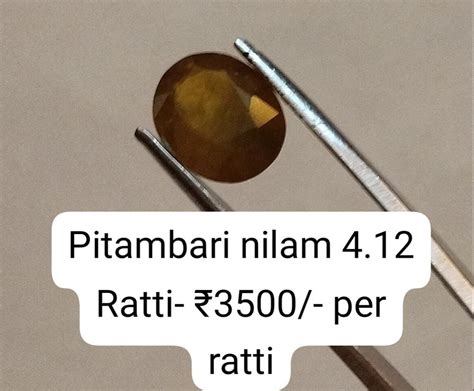 Blue Sapphire Pitambari Neelam Ratti At Rs Carat In Kolkata