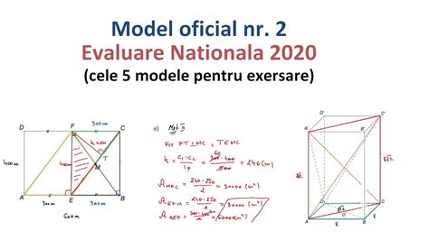 Evaluare Nationala 2020 Model Oficial Nr 2 Cele 5 De Antrenament