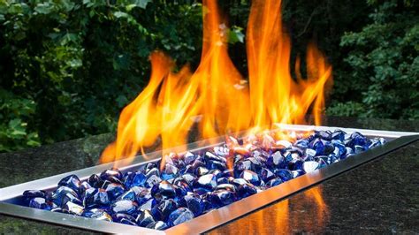 Cobalt Blue Luster Fire Glass Diamonds By Celestial Fire Glass Fire Glass Fire Pit Backyard