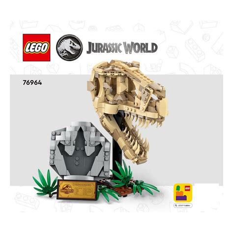 Instruction Lego® Jurassic World Dinosaur Fossils T Rex Skull 76964