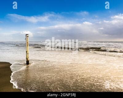 Coastal Scene Of Ostia Lido Rome Italy Stock Photo Alamy