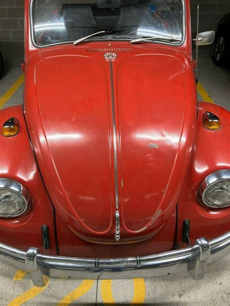 Volkwagen Vw Beetle Convertible Rat Rod Red Patina Classic