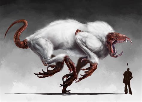 Snow Beast By Drawstringtheory On Deviantart Creature Concept Art