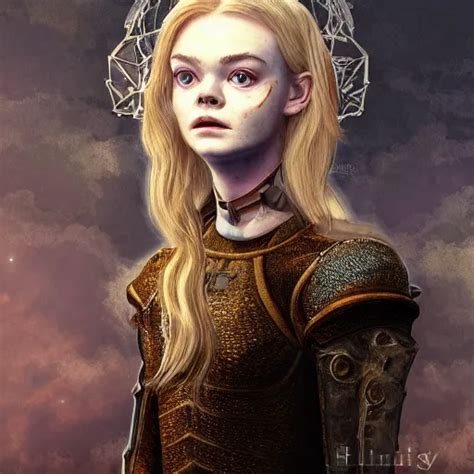 Elle Fanning In The Painted World Of Dark Souls Head Stable