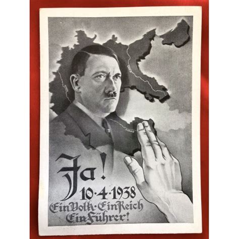 Ja Ein Volk Ein Reich Ein F Hrer Postcard