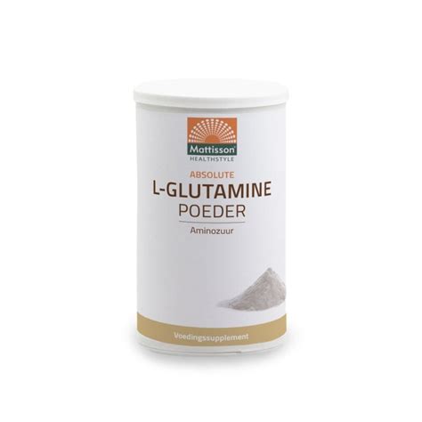 Mattisson L Glutamine Poeder Aminozuur Kopen Helios Holland Webshop