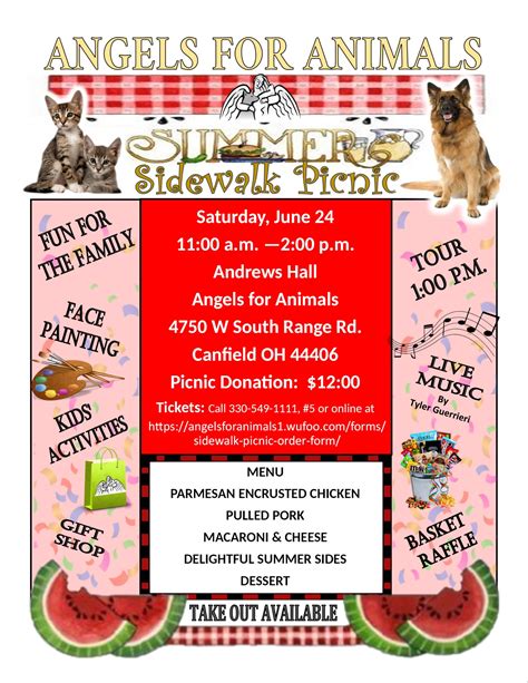 Angels for Animals Sidewalk Picnic Events - Farm and Dairy