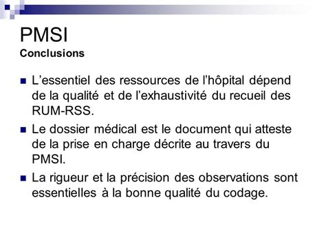 Le Pmsi Programme De M Dicalisation Des Syst Mes Dinformation Ppt