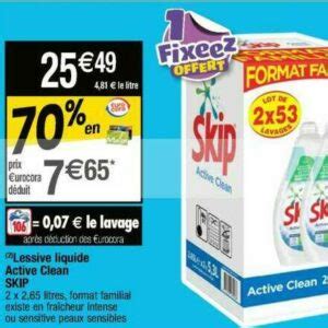 Anti Crise Fr Lessive Liquide Skip Chez Cora 20 09 26 09 Lessive