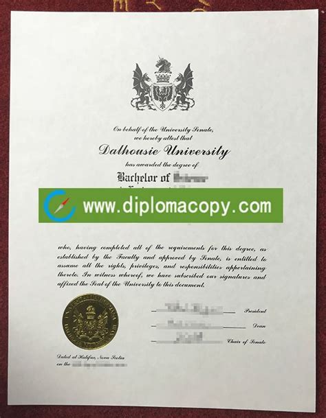 Buy Fake Dalhousie University Diploma Bachelor Diploma University