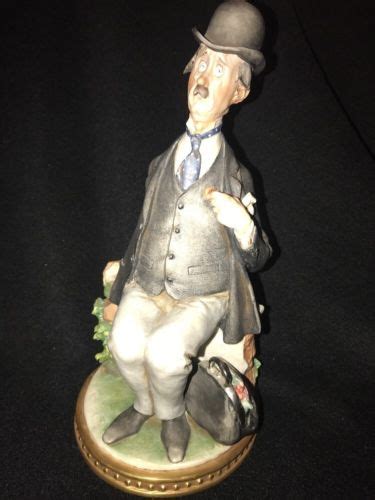 Rare Antique Italian Capodimonte G Cappe Porcelain Figurine Man With