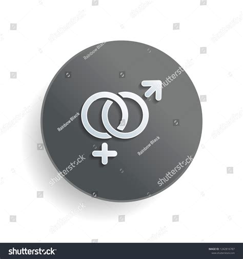 Gender Symbol Linear Symbol Simple Men Stock Vector Royalty Free