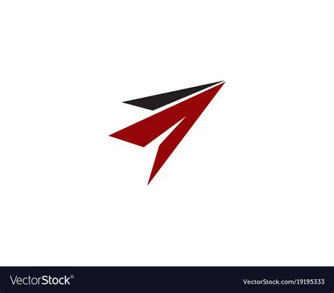 Paper plane logo Royalty Free Vector Image - VectorStock