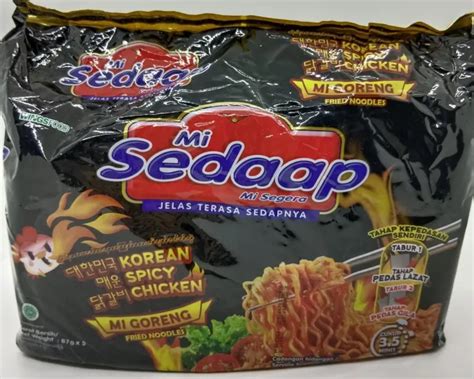 Black Mi Sedaap Korean Spicy Chicken Instant Noodles Lazada Ph