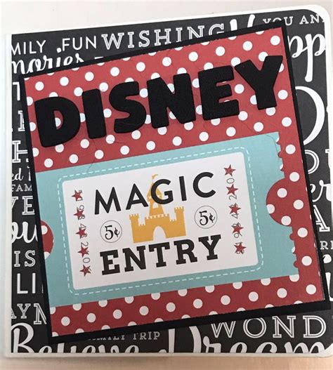 Disney Scrapbook Premade Pages Chipboard Scrapbook Mini Album Etsy