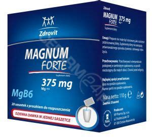 Zdrovit Magnum Forte 375 Mg X 20 Sasz Cena Apteka Internetowa Cefarm24