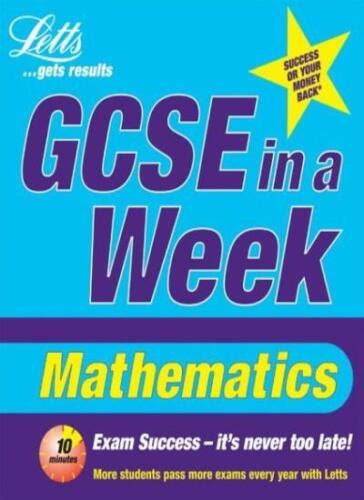 Maths Revise GCSE In A Week By Lee Cope Catherine Brown