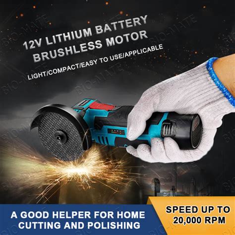 Mini Cordless Angle Grinder V Brushless Angle Grinder Cordless