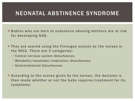 Neonatal Abstinence Syndrome Scoring Chart