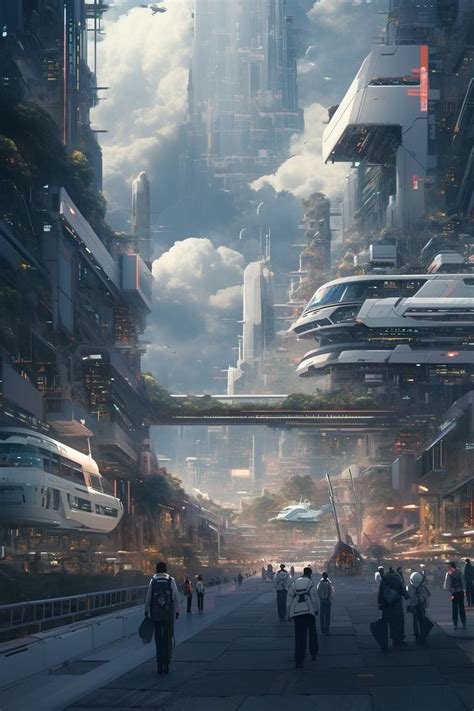 Pin By Antarik Fox On Sci Fi Future Sci Fi Landscape Futuristic City