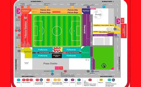 Mapa del Estadio Nemesio Diez Cómo está dividido NTS EdoMex