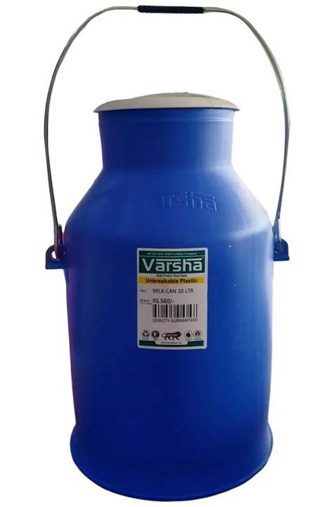 Varsha 10 L Plastic Milk Can At 400 Plastic Milk Container In