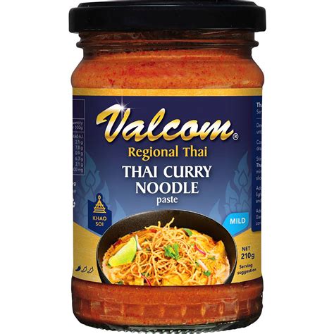 Valcom Thai Curry Noodles Paste 210g Woolworths