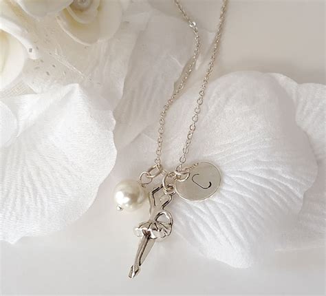 Ballet Dancer Necklace Personalized Ballerina Necklace Etsy