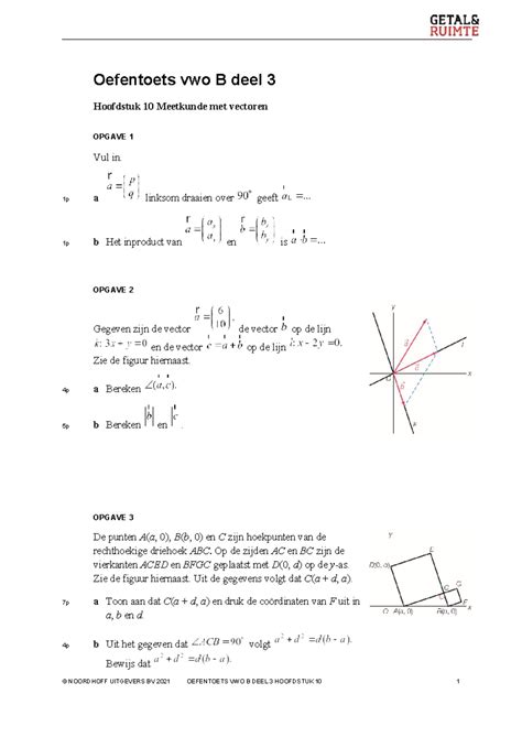 GR12 VB3 H10 Oefentoets Oefentoets Vwo B Deel 3 Hoofdstuk 10