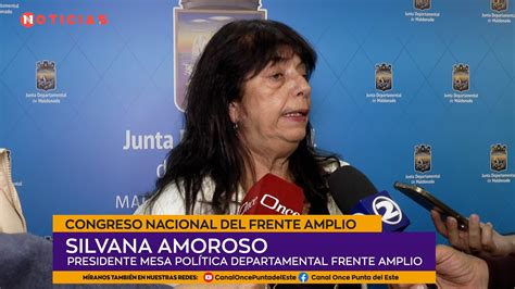 Congreso Nacional Del Frente Amplio Silvana Amoroso Presidente Mesa