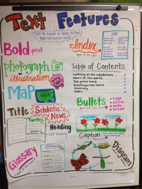 Text Feature Anchor Chart