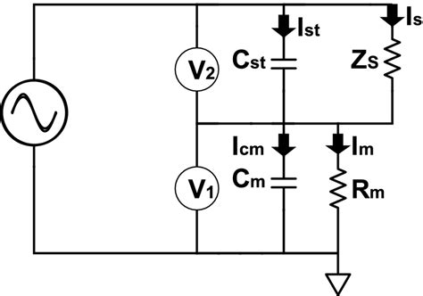 Simplified schematic diagram of a potentiostat in a two-electrode cell ...