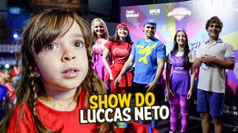 LEVEI AS MENINAS NO SHOW DO LUCCAS NETO YouTube