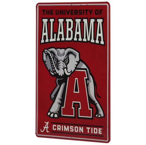 University Of Alabama Big Al Metal Sign Open Road Brands Shop Orb