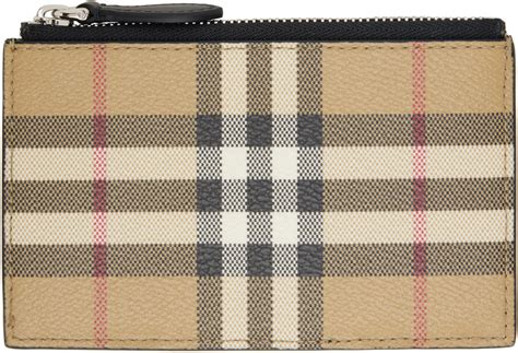 Burberry Black Check Card Holder Burberry