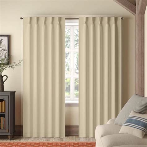 Kotton Culture Pinch Pleated Drapes for Traverse Rod Room Darkening