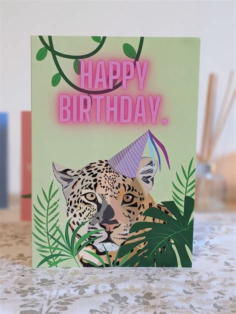 Party Animal Birthday Cards on Etsy