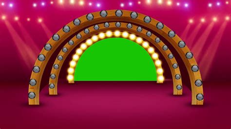 Stage Lights Wedding Frame Green Screen Video Effects All Design