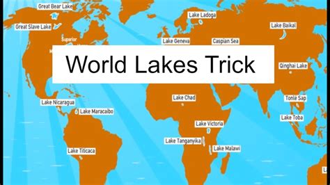 Important Lakes And Countries Around It Trick World Geography YouTube